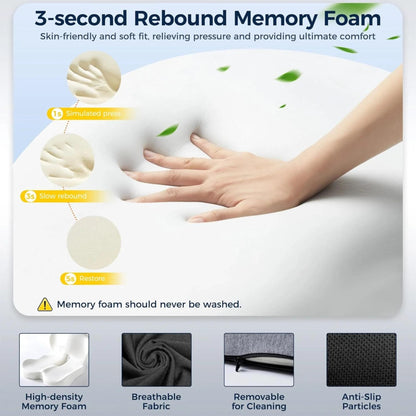 OYA Memory Foam Orthopedic Seat Cushion